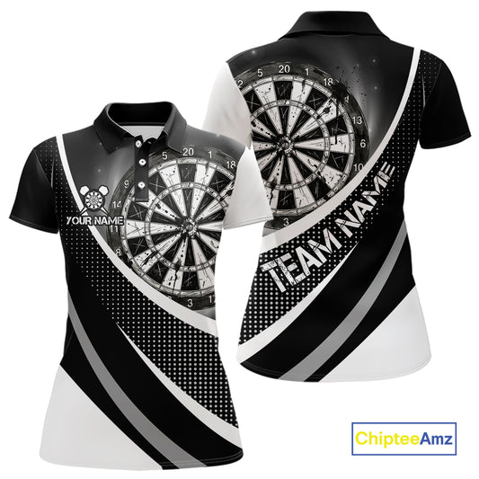 Personalized Grey Dart Shirt for Team Dart Jersey for Women Dartboard League Uniform DHT11
