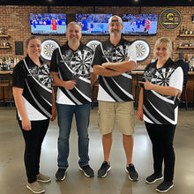 Load image into Gallery viewer, Personalized Grey Dart Shirt for Team Dart Jersey for Women Dartboard League Uniform DHT11