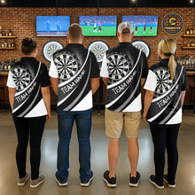 Load image into Gallery viewer, Personalized Grey Dart Shirt for Team Dart Jersey for Women Dartboard League Uniform DHT11