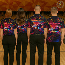 Load image into Gallery viewer, Custom Retro Music Bowling Shirt for Women Bowling Jersey Polo &amp; 1/4-Zip Bowling Tournament QZT954
