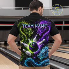 Load image into Gallery viewer, Multicolor Dragon Bowling Shirt for Men Custom Bowling Jersey Polo &amp; Quarter-Zip QZT1051