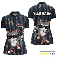 Load image into Gallery viewer, Two views of a sports jersey with a cat design and 'Team Name' text, featuring the brand 'Chiptee Amz'.