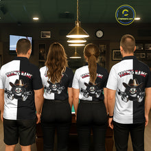 Load image into Gallery viewer, Custom American Flag Funny 8 Ball Billiard Shirts for Men Billiard League Jersey Pool Shirts BHT11