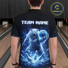 Load image into Gallery viewer, Custom Polar Beer Bowling Team Shirt for Men Ice Bowling Jersey Bowling Uniform Polo &amp; Quarter-Zip QZT973