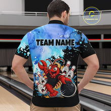Load image into Gallery viewer, Custom Funny Crawfish Bowling Team Jersey for Men Bowling Shirt Polo &amp; 1/4 Zip QZT1015