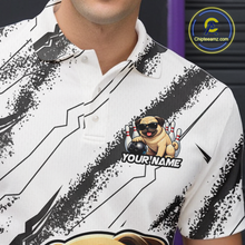 Load image into Gallery viewer, Funny Pug Dog Bowling Team Shirt for Men Custom Bowling Jersey Polo &amp; 1/4-Zip Bowling Unisex QZT984