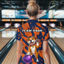 Load image into Gallery viewer, Custom Pitbull Bowling Shirt for Women Bowling Team Jersey Polo &amp; Quarter-Zip QZT1002