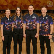 Load image into Gallery viewer, Custom Witch Owl Bowling Team Shirt Funny Bowling League Jersey Outfit for Women QZT864
