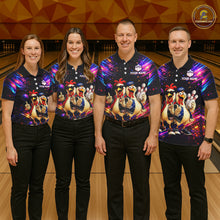 Load image into Gallery viewer, Custom Neon Funny Chicken Bowling Team Jersey for Men Bowling Shirt Bowling Tournament Polo &amp; 1/4-Zip QZT956