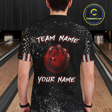 Load image into Gallery viewer, Custom American Flag Bowling Shirt Tiger Bowling Jersey League Polo &amp; 1/4 Zip Bowling for Men QZT835
