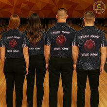 Load image into Gallery viewer, Custom American Flag Bowling Shirt Tiger Bowling Jersey League Polo &amp; 1/4 Zip Bowling for Men QZT835