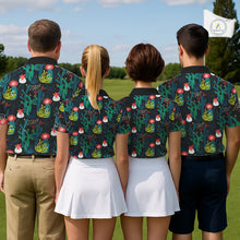 Load image into Gallery viewer, Funny Desert Cactus Pattern Womens Golf Polo Shirts Custom Cactus Golf Shirt For Ladies, Golfer Gift NHN0186