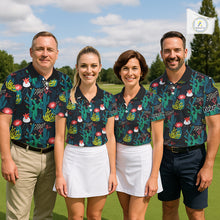 Load image into Gallery viewer, Funny Desert Cactus Pattern Womens Golf Polo Shirts Custom Cactus Golf Shirt For Ladies, Golfer Gift NHN0186