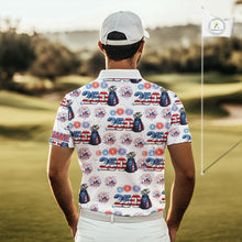Load image into Gallery viewer, America 250th Anniversary Golf Polo Shirt For Men, Patriotic USA Golf Shirts, Group Golf Gift NHN0233
