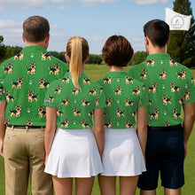 Load image into Gallery viewer, Funny German Shepherd Womens Golf Polo Shirt Custom Green Team Ladies Golf Tops, Dog Lover Gift NHN0213