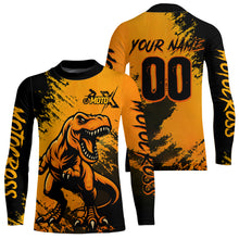 Load image into Gallery viewer, Orange Dinosaur Motocross Jersey Dirt Bike Shirts for Men Kid Women Racing Jersey XM417