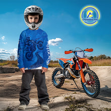 Load image into Gallery viewer, Blue Motocross Jersey Men Women Kid Custom Dirt Bike Shirts Motorcycle Riding Shirt XM432