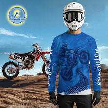 Load image into Gallery viewer, Blue Motocross Jersey Men Women Kid Custom Dirt Bike Shirts Motorcycle Riding Shirt XM432