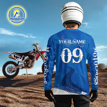 Load image into Gallery viewer, Blue Motocross Jersey Men Women Kid Custom Dirt Bike Shirts Motorcycle Riding Shirt XM432