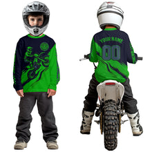 Load image into Gallery viewer, Green Motocross Jersey Custom for Men Women Kid Dirt Bike Shirts Motorcycle Shirt XM434