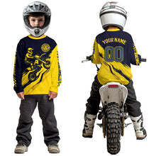 Load image into Gallery viewer, Yellow Motocross Jersey Custom for Men Women Kid Dirt Bike Shirts Motorcycle Shirt XM434
