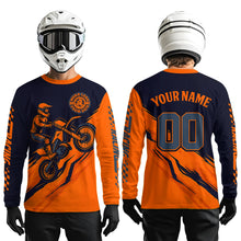 Load image into Gallery viewer, Orange Motocross Jersey Custom for Men Women Kid Dirt Bike Shirts Motorcycle Shirt XM434