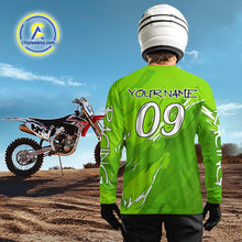 Load image into Gallery viewer, Green Custom Motocross Jersey for Men Women Kid Dirt Bike Shirts Motorcycle Shirt XM438