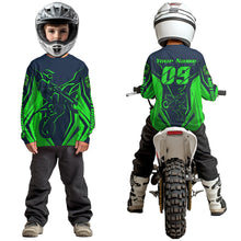Load image into Gallery viewer, Green Custom Motocross Jersey Men Women Kid Dirt Bike Shirts Motorcycle Riding Shirt XM441