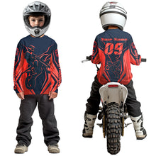 Load image into Gallery viewer, Orange Custom Motocross Jersey Men Women Kid Dirt Bike Shirts Motorcycle Riding Shirt XM441