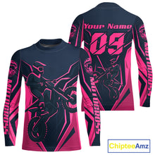 Load image into Gallery viewer, Pink Custom Motocross Jersey Men Women Kid Dirt Bike Shirts Motorcycle Riding Shirt XM441