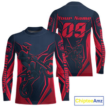Load image into Gallery viewer, Red Custom Motocross Jersey Men Women Kid Dirt Bike Shirts Motorcycle Riding Shirt XM441