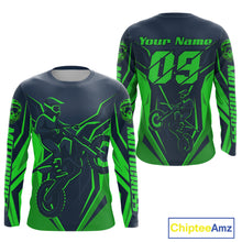 Load image into Gallery viewer, Green Custom Motocross Jersey Men Women Kid Dirt Bike Shirts Motorcycle Riding Shirt XM441