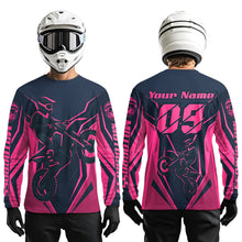 Load image into Gallery viewer, Pink Custom Motocross Jersey Men Women Kid Dirt Bike Shirts Motorcycle Riding Shirt XM441