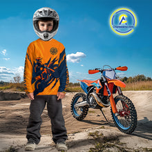 Load image into Gallery viewer, Orange Motocross Jersey Custom for Men Women Kid Dirt Bike Motorcycle Racing Shirt XM449