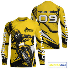 Load image into Gallery viewer, Yellow Custom Motocross Jersey Men Women Kid Dirt Bike Shirts Off road Riding Shirt XM465