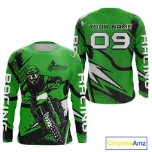Load image into Gallery viewer, Green Custom Motocross Jersey Men Women Kid Dirt Bike Shirts Off road Riding Shirt XM465