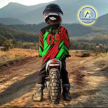 Load image into Gallery viewer, Red and Green Motocross Racing Jersey Custom Women Kid Men Dirt Bike Off road Shirt XM471