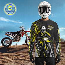 Load image into Gallery viewer, Black and Yellow Motocross Racing Jersey for Women Kid Men Dirt Bike Off road Shirt XM475