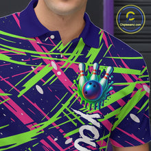 Load image into Gallery viewer, Custom Bowling Shirts for Team Women Men Custom Bowling Polo and 1/4 Zip Shirt MBL227