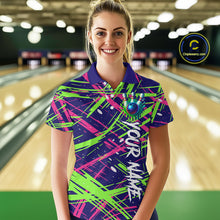 Load image into Gallery viewer, Custom Bowling Shirts for Team Women Men Custom Bowling Polo and 1/4 Zip Shirt MBL227