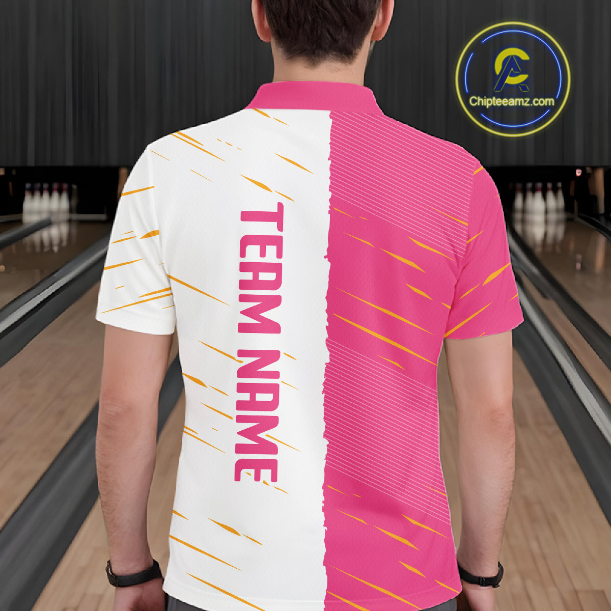 Beer Bowling Shirts Pink&White Beer Bowling Jersey for Team Women Men Bowl League MBL259
