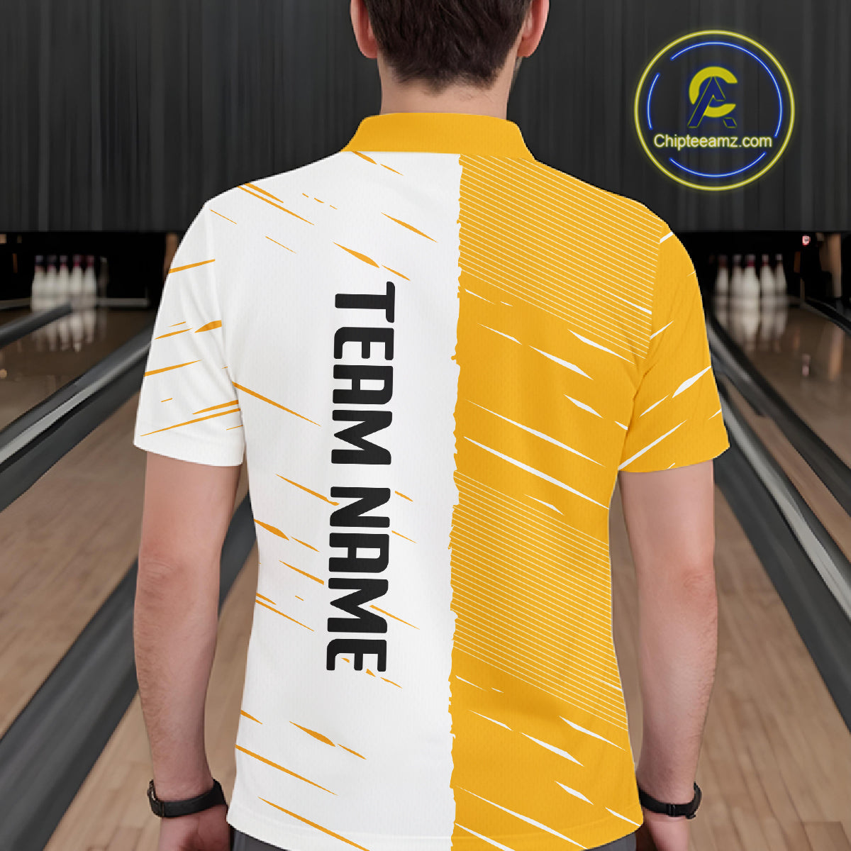 Beer Bowling Shirts Yellow&White Beer Bowling Jersey for Team Women Men Bowl League MBL259