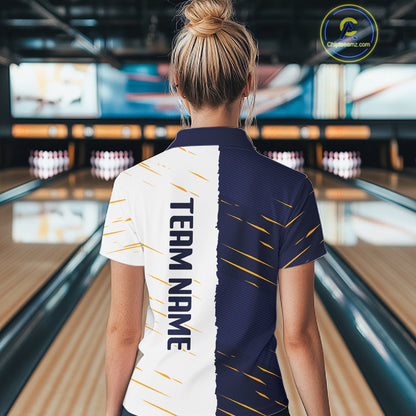 Beer Bowling Shirts Blue&White Beer Bowling Jersey for Team Women Men Bowl League MBL259