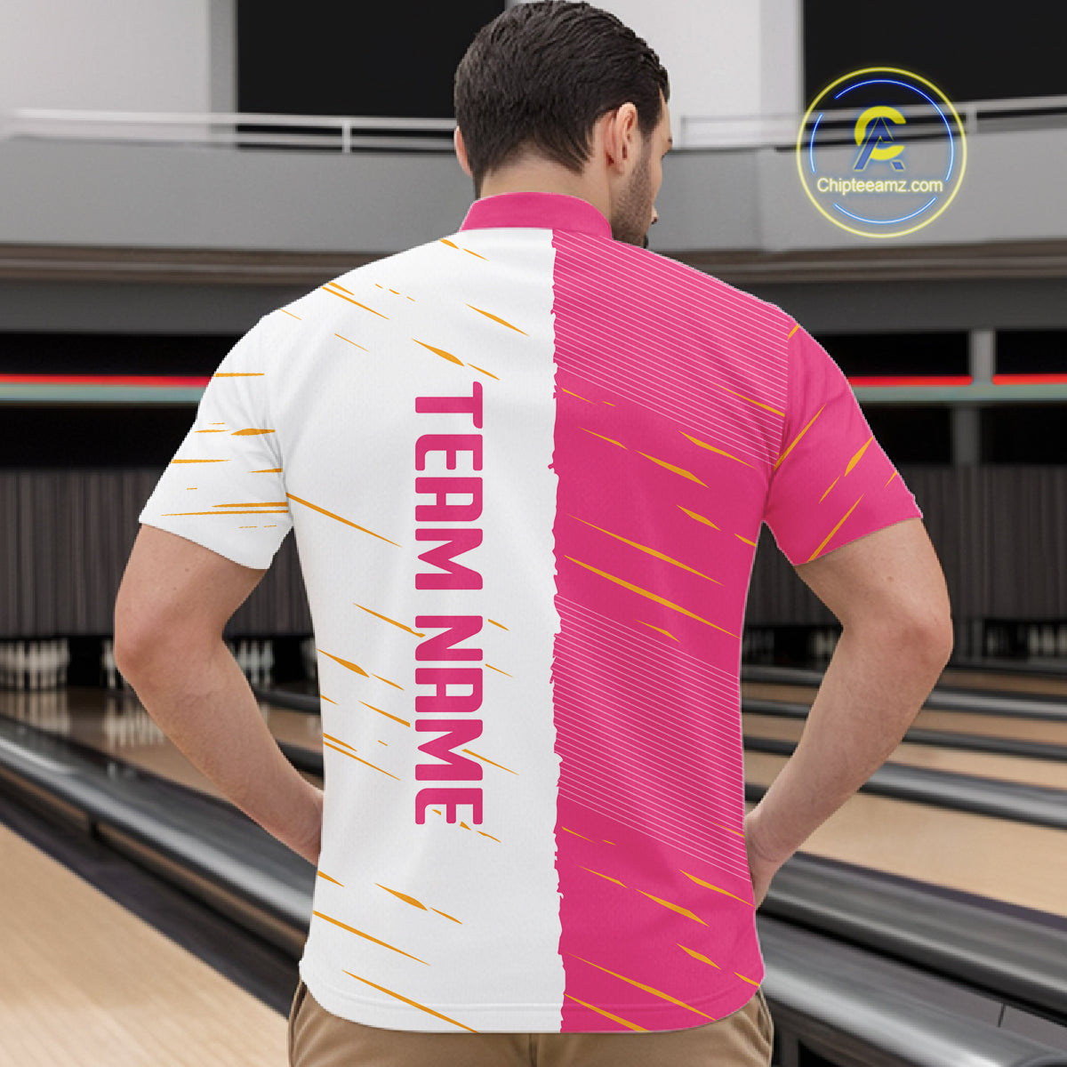 Beer Bowling Shirts Pink&White Beer Bowling Jersey for Team Women Men Bowl League MBL259