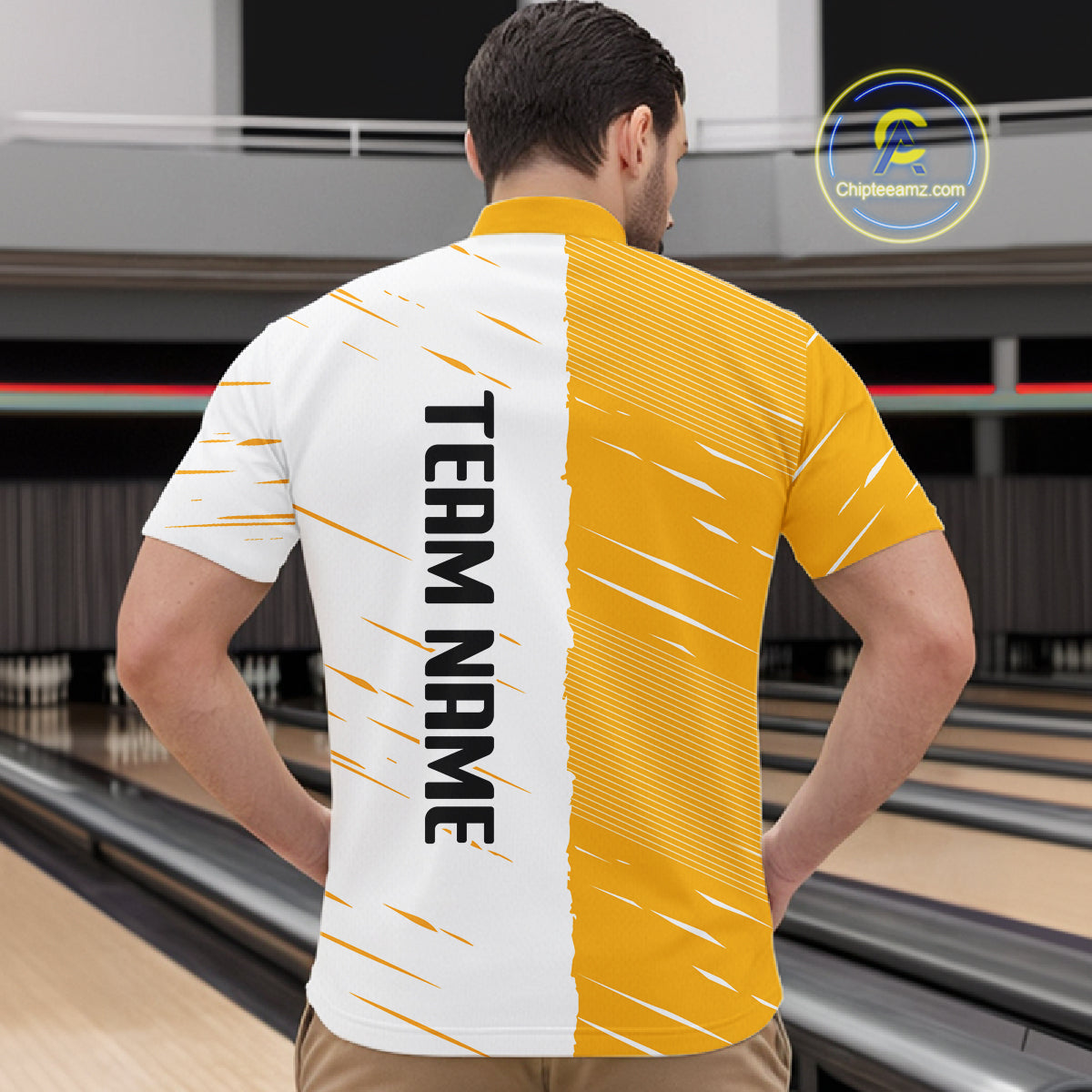 Beer Bowling Shirts Yellow&White Beer Bowling Jersey for Team Women Men Bowl League MBL259