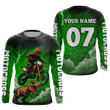 Load image into Gallery viewer, Green Motocross Jersey Smoke Dirt Bike Shirts for Men Kid Women Racing Off road Jersey XM413