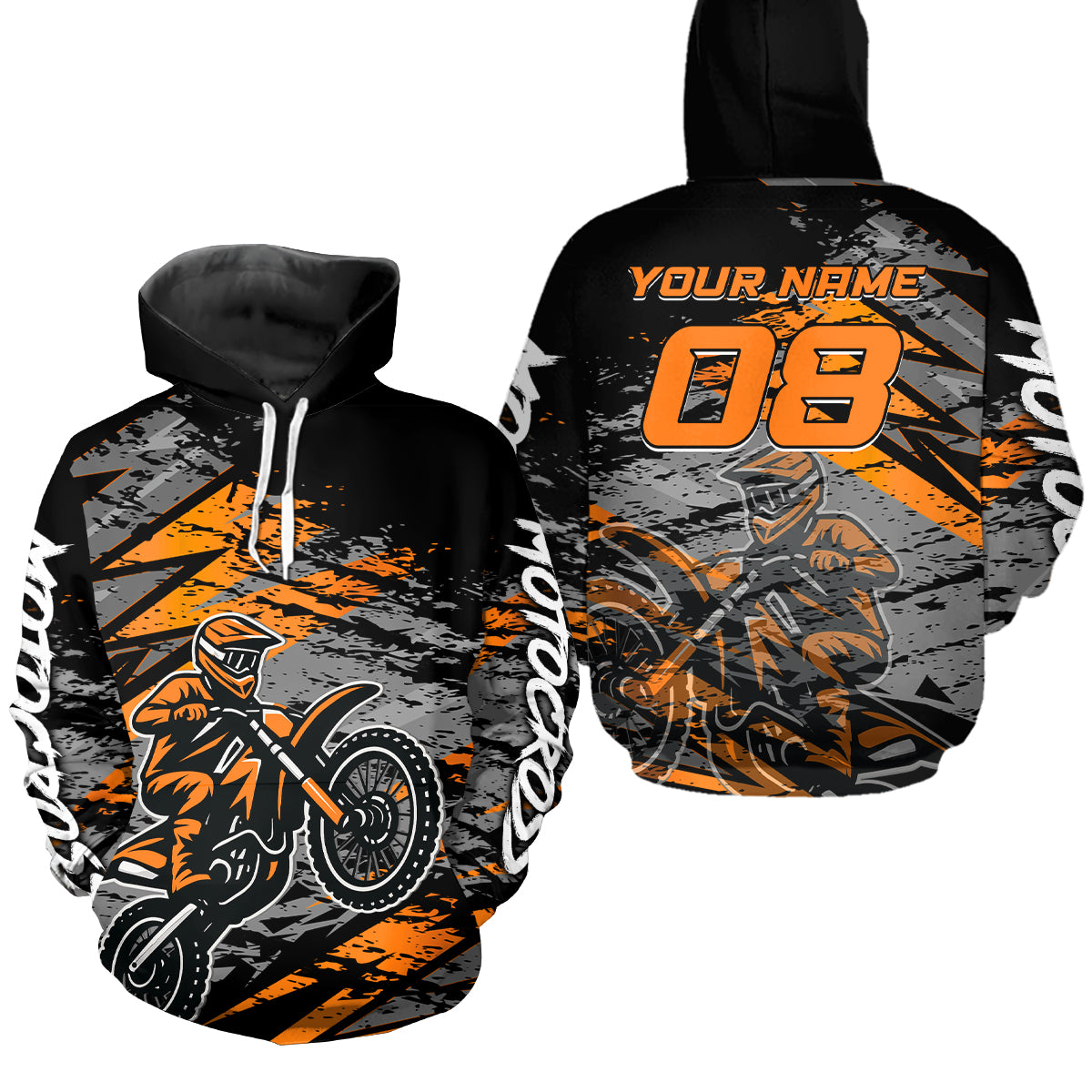 Custom Motocross Hoodie Men Women Adult Dirt Bike Hoodie Off road Racing Shirt MH415