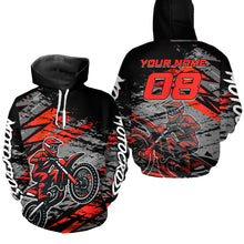 Load image into Gallery viewer, Custom Motocross Hoodie Men Women Adult Dirt Bike Hoodie Off road Racing Shirt MH415