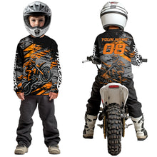 Load image into Gallery viewer, Orange Motocross Jersey Custom Dirt Bike Shirts Men Kid Women Racing Offroad Jersey XM415