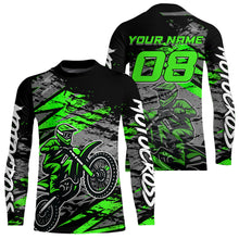 Load image into Gallery viewer, Green Motocross Jersey Custom Dirt Bike Shirts Men Kid Women Racing Offroad Jersey XM415